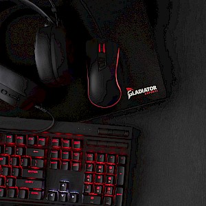 Gladiator Esports Gaming Mouse Pad (Red/White)