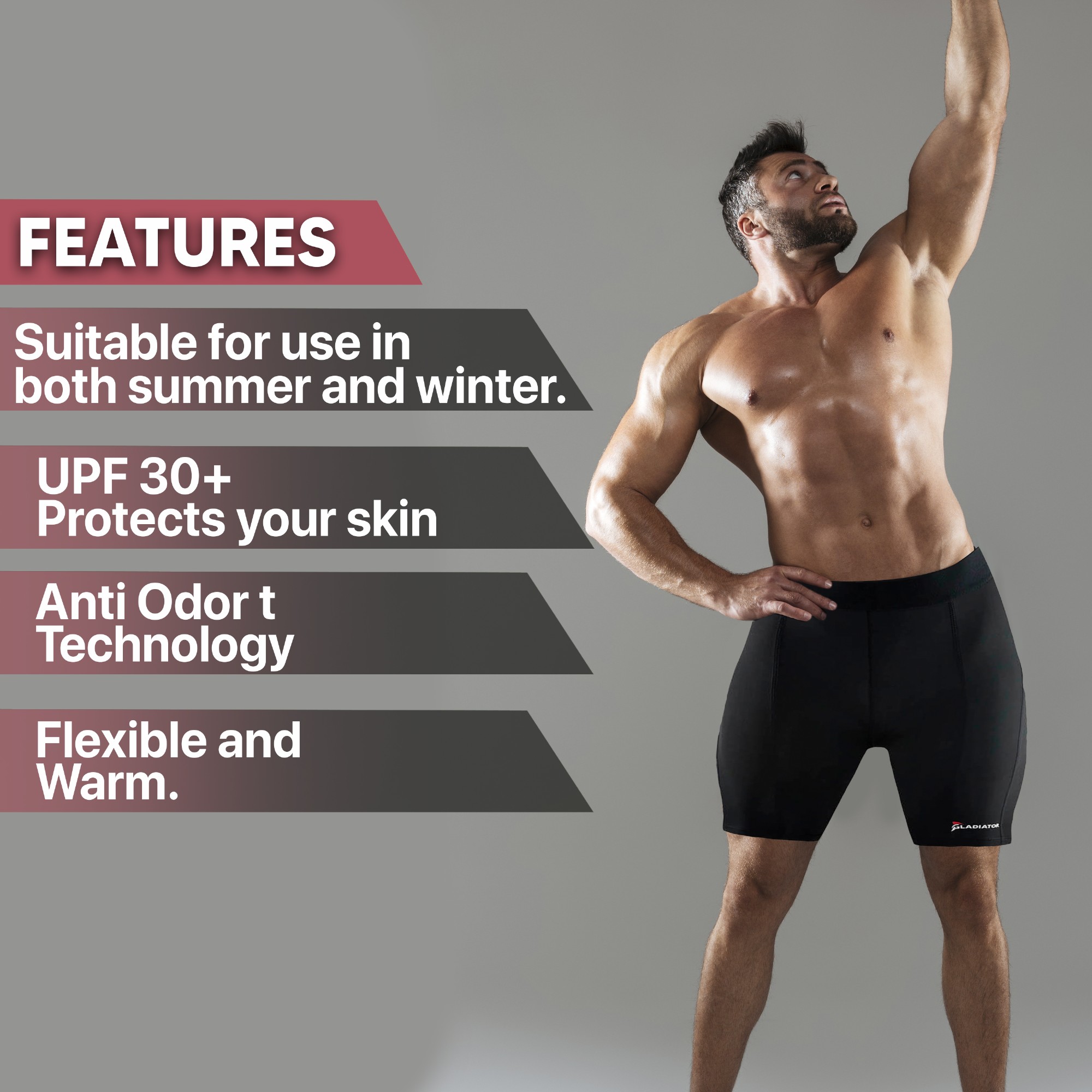 Gladiator Sports Compression Shorts - Men
