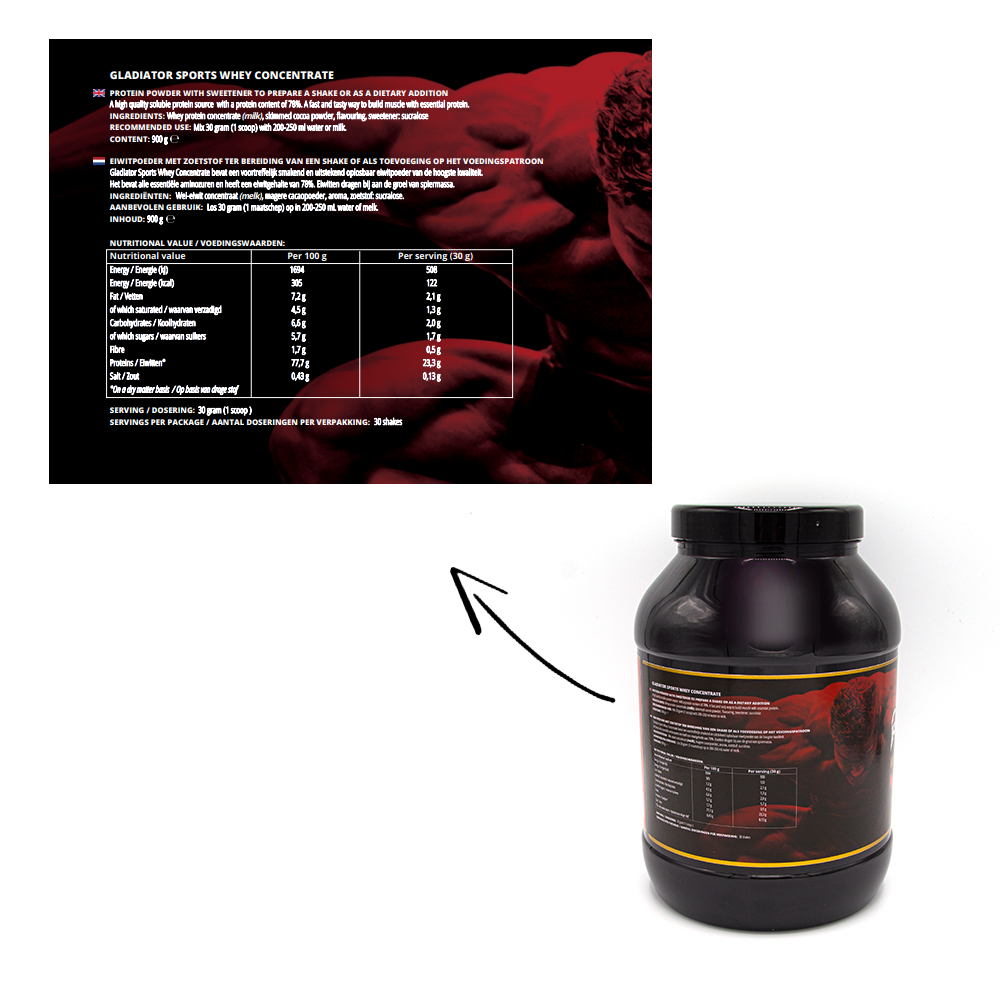 Gladiator Sports Whey Protein Concentrate